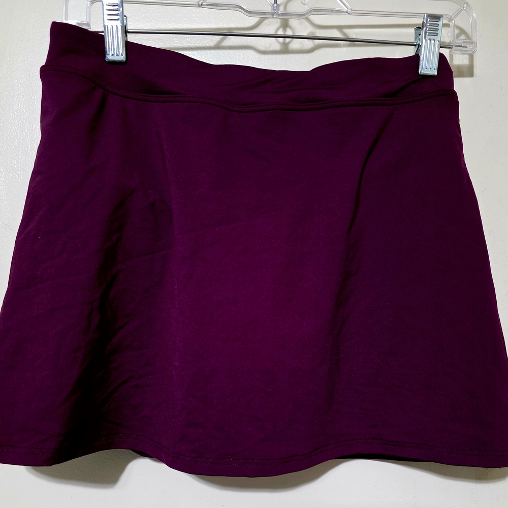 Lands' End Deep Plum Swim Skirt. Size 4, In Excellent Condition!
